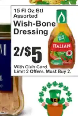Key Food 15 FL Oz Btl Assorted Wish-Bone Dressing offer