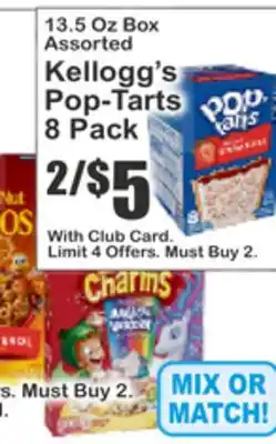 Key Food 13.5 Oz Box Assorted Kellogg's Pop-Tarts offer
