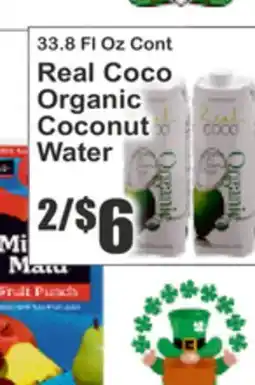 Key Food Real Coco Organic Coconut Water offer