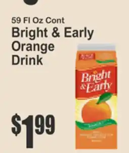 Key Food 59 Fl Oz Cont Bright & Early Orange Drink offer