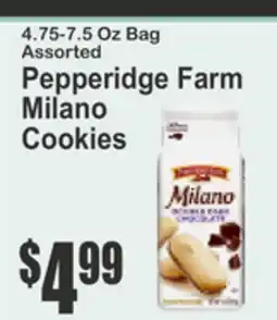 Key Food 4.75-7.5 Oz Bag Assorted Pepperidge Farm Milano Cookies offer