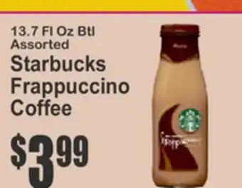 Key Food Starbucks Frappuccino Coffee offer