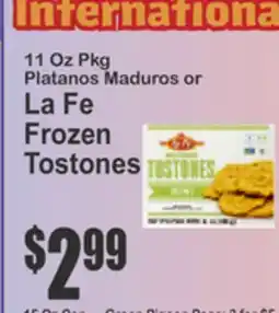 Key Food 11 Oz Pkg Platanos Maduros or La Fe Frozen Tostones offer