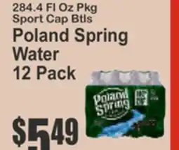 Key Food Poland Spring Water offer