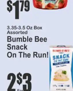 Key Food assorted Bumble Bee Snack On The Run! offer
