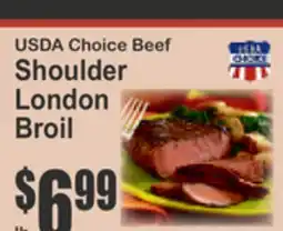 Key Food USDA Choice Beef Shoulder London Broil offer