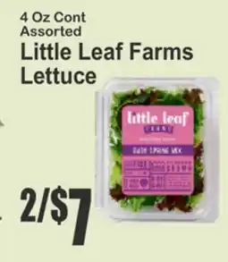 Key Food 4 Oz Cont Assorted Little Leaf Farms Lettuce offer