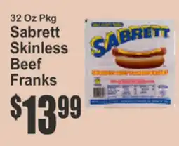 Key Food Sabrett Skinless Beef Franks offer