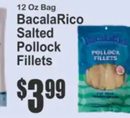 Key Food 12 Oz Bag BacalaRico Salted Pollock Fillets offer