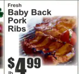 Key Food Fresh Baby Back Pork Ribs offer