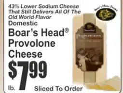 Key Food Boar's Head Provolone Cheese offer