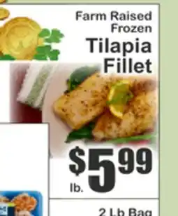 Key Food Farm Raised Frozen Tilapia Fillet offer