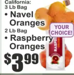 Key Food California: 3 Lb Bag • Navel Oranges 2 Lb Bag • Raspberry Oranges offer