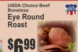 Key Food USDA Choice Beef Boneless Eye Round Roast offer