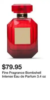 Victoria's Secret Fine Fragrance Bombshell Intense Eau de Parfum 3.4 oz offer