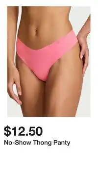 Victoria's Secret No-Show Thong Panty offer