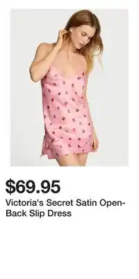 Victoria's Secret Victoria's Secret Satin Open-Back Slip Dress offer