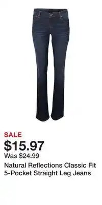 Cabela's Natural Reflections Classic Fit 5-Pocket Straight Leg Jeans offer