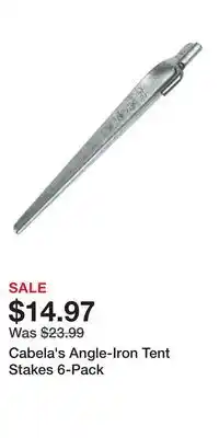 Cabela's Cabela's Angle-Iron Tent Stakes 6-Pack offer