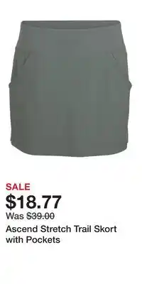 Cabela's Ascend Stretch Trail Skort with Pockets offer