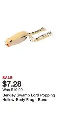 Cabela's Berkley Swamp Lord Popping Hollow-Body Frog - Bone offer