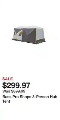Cabela's Bass Pro Shops 8-Person Hub Tent offer