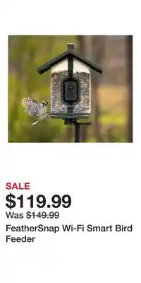 Cabela's FeatherSnap Wi-Fi Smart Bird Feeder offer