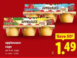 Lidl Applesauce cups offer