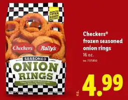 Lidl Checkers frozen seasoned onion rings offer
