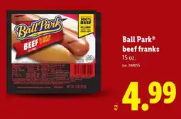 Lidl Ball Park beef franks offer