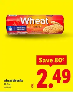 Lidl Wheat biscuits offer