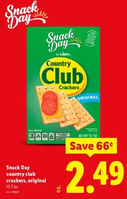 Lidl Snack Day country club crackers, original offer