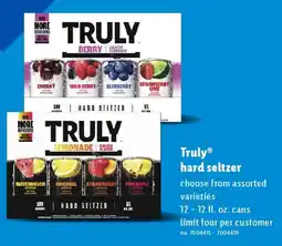 Lidl Truly hard seltzer offer