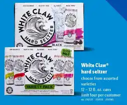 Lidl White Claw hard seltzer offer
