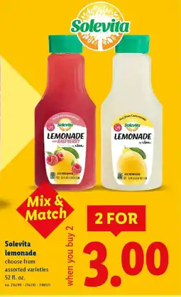 Lidl Solevita lemonade offer