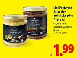 Lidl Lidl Preferred Selection artichoke pâté /spread offer