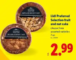 Lidl Lidl Preferred Selection fruit and nut cake offer