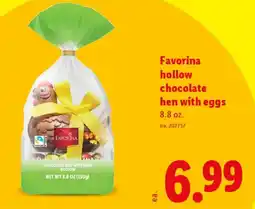 Lidl Favorina hollow chocolate hen with eggs offer