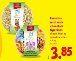 Lidl Favorina mini milk chocolate figurines offer