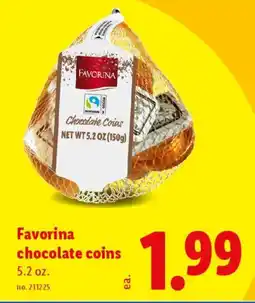 Lidl Favorina chocolate coins offer
