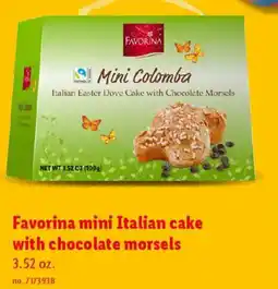 Lidl Favorina mini Italian cake with chocolate morsels offer