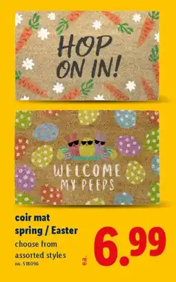 Lidl Coir mat spring Easter offer