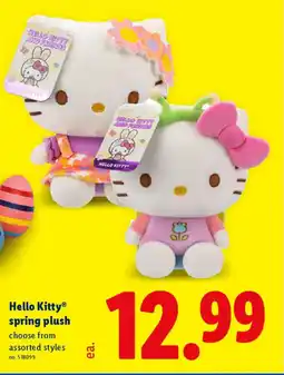 Lidl Hello Kitty spring plush offer