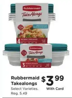 Kroger Rubbermaid Takealongs offer