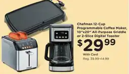 Kroger Chefman 12-Cup Programmable Coffee Maker offer