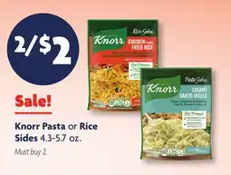 Family Dollar Knorr Pasta or Rice Sides offer
