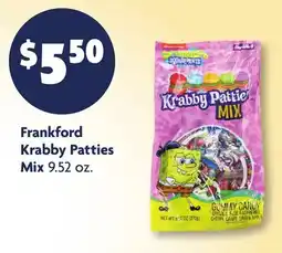 Family Dollar Frankford Krabby Patties Mix offer