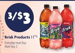 Family Dollar Brisk Products offer