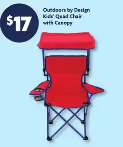 Family Dollar Outdoors by Design Kids' Quad Chair with Canopy offer