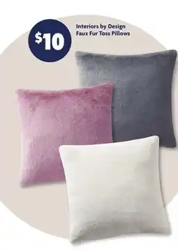 Family Dollar Interiors by Design Faux Fur Toss Pillows offer